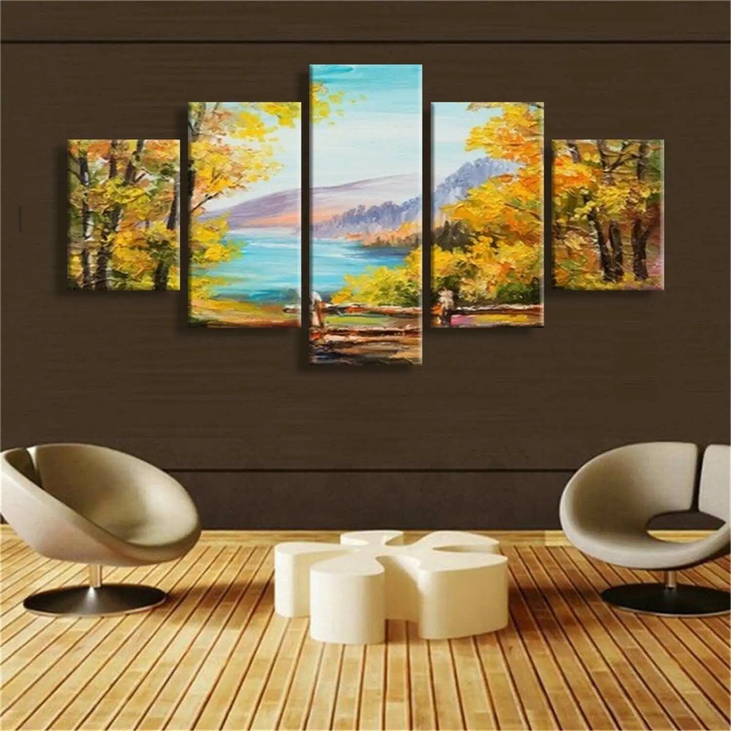 

5 Piece oil painting Wall Art Prints On Canvas for Living Room Unframed 5 Panel HD Print Pictures Poster Home Decor No Framed