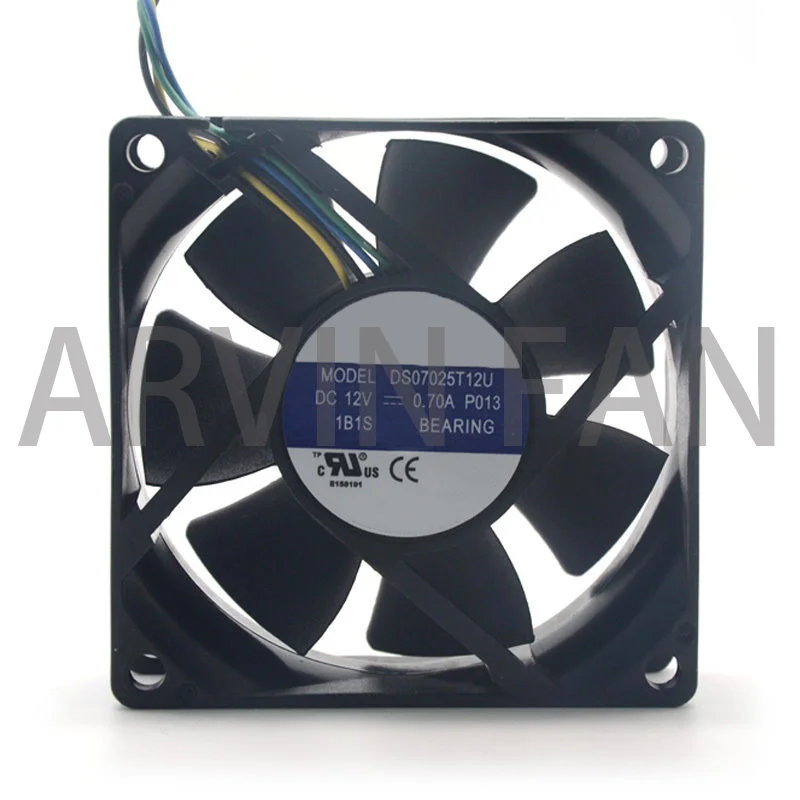 Ventola Di Raffreddamento Della Custodia Del Pc Pwm A 4 Pin Pwm Da 70Mm 7025 Dc 12V 0.7A