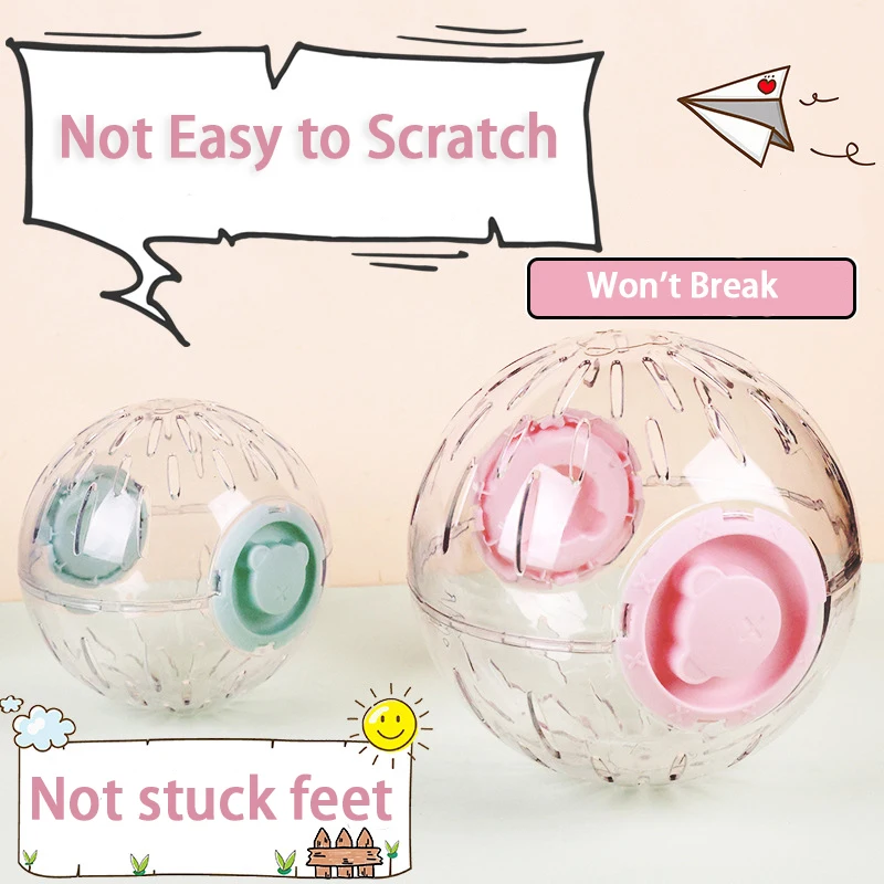 Pet Exercise Balls Hamster Running Wheel Ball Not Stuck Feet Toys Transparent Golden Bear Special