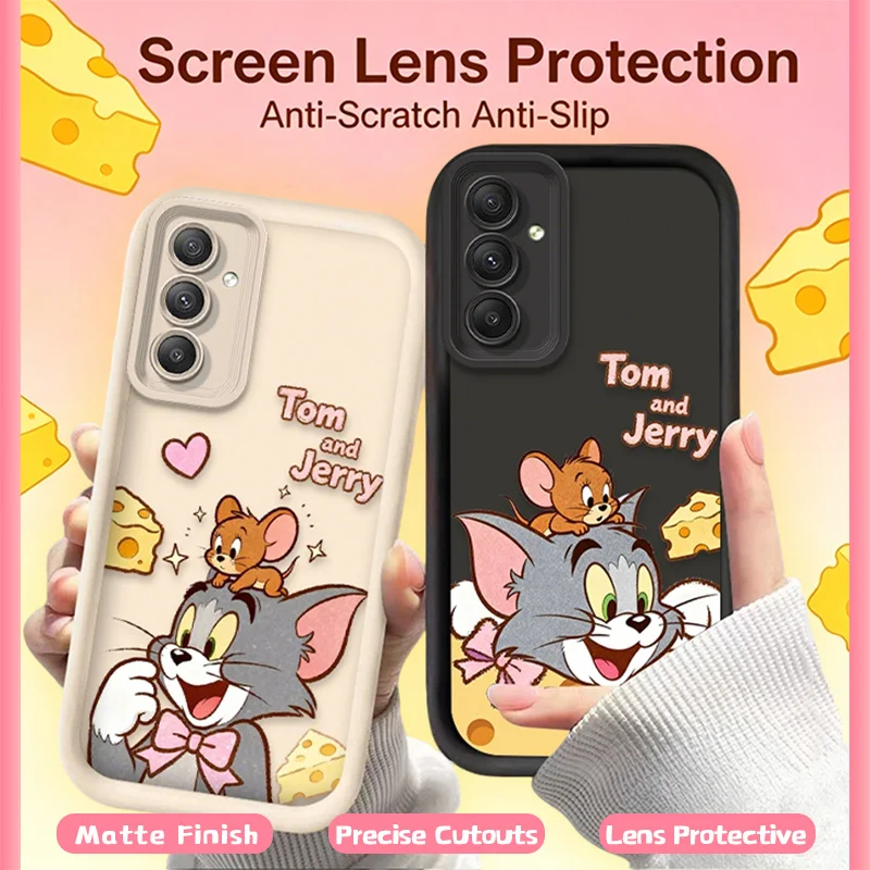 Charming Tom and Jerry Cartoon Character Phone Case