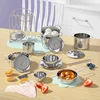 Children's Mini Kitchen Complete Cooking Girl Small Kitchen Set Children's Puzzle Play House Toys Real Cooking Food Set For Kids 4