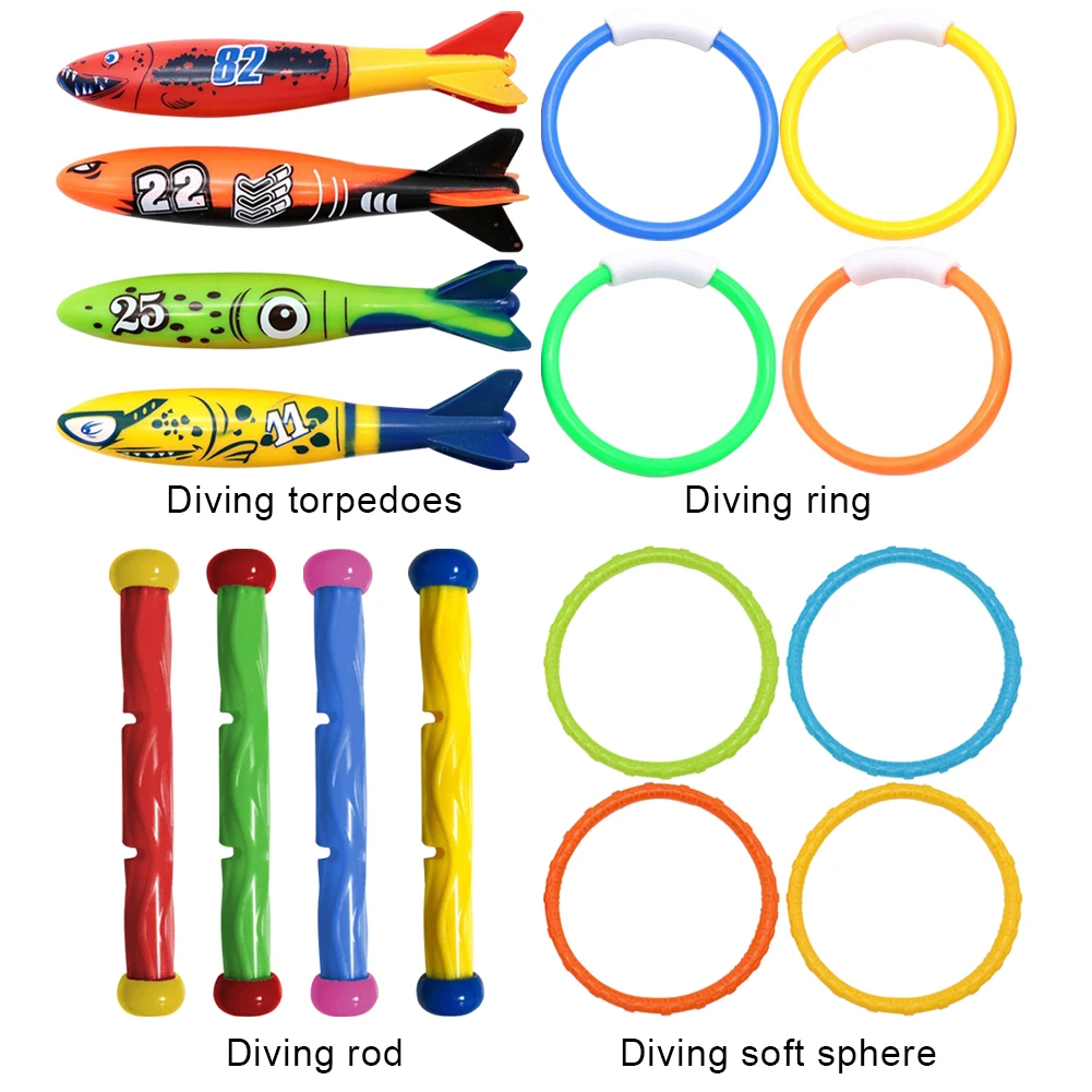 Cartoon Pool Sinking Toys Set 6
