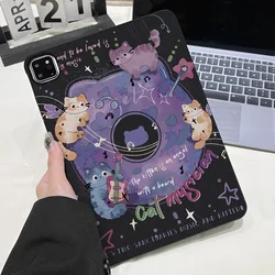 Matte Finish Tablet Case with Black Pink Butterfly Rose Design - Y2K Aesthetic - iPad Pro 13 2025 (OO97)