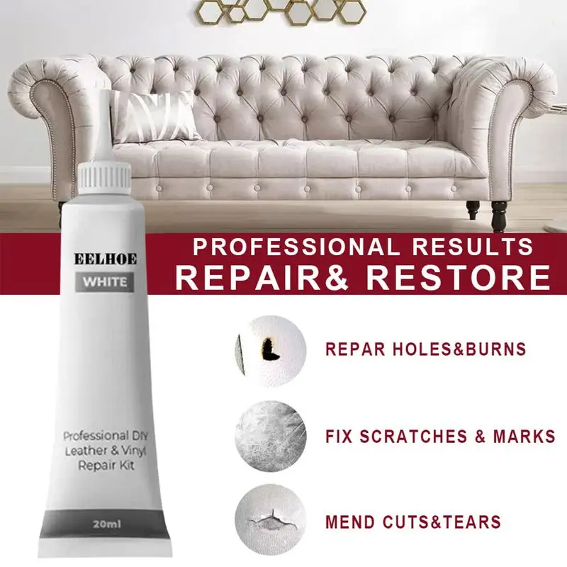 Leather Hero Leather color Restorer for couches, Leather Scratch Remover,  Leather couch Scratch Repair for Furniture and car Sea