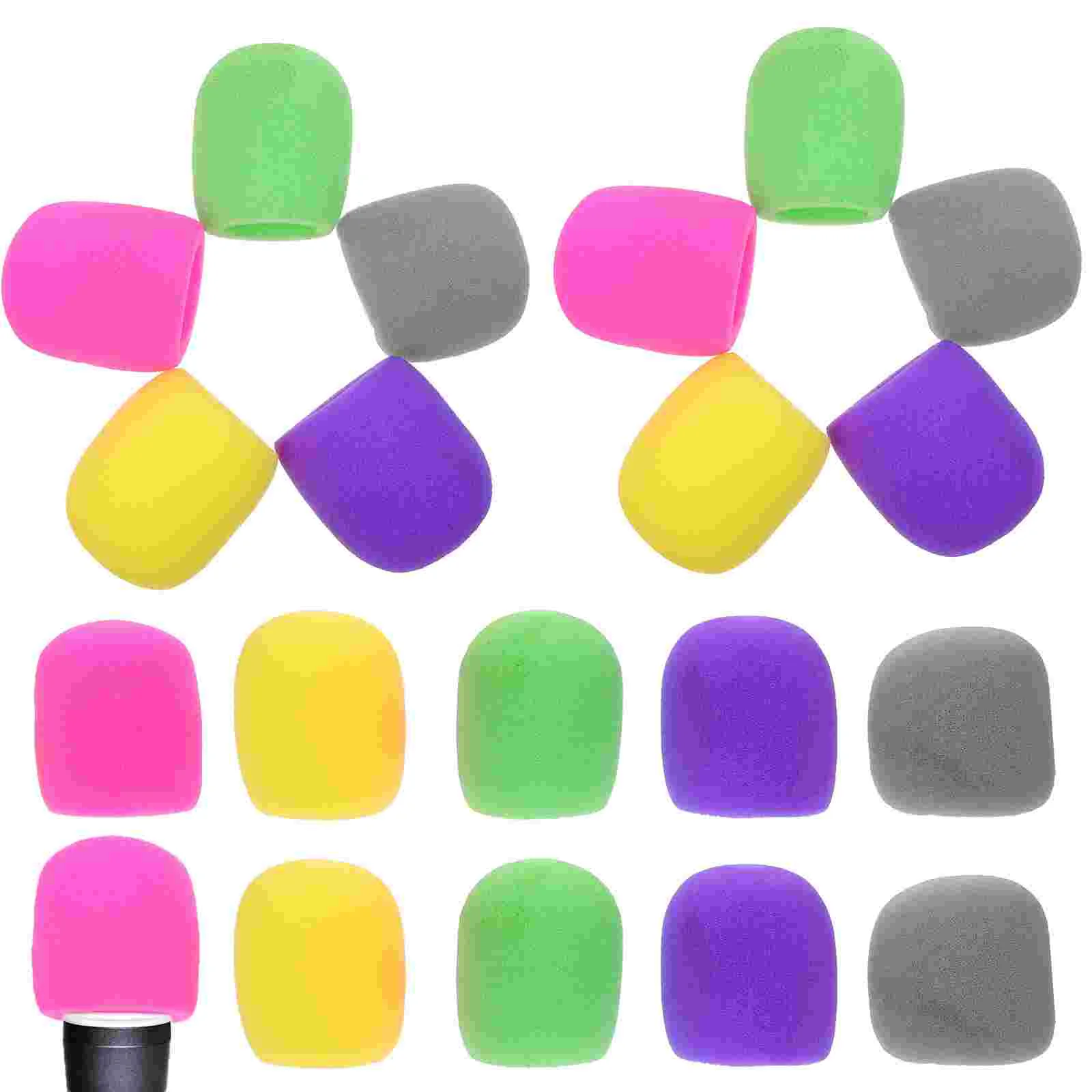 

Microphone Sponge Covers Handheld Mic Protective Covers Mic Accessories Sponge Cover KTV Microphone Blowout Preventer