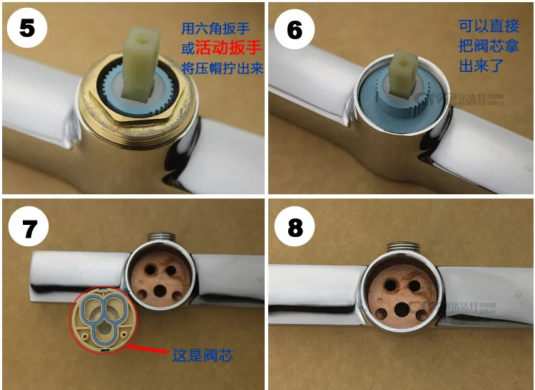 Perfect Higher Quality Durable 35mm 360 degree Ceramic Plate Spool Brass Lever Mixer Faucet Accessories Faucet Cartridge