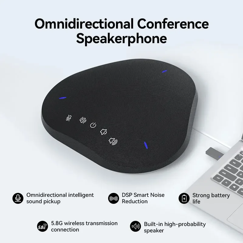 OneKing 360 Degree Pickup Audio Conferencing Speaker Usb Meeting Mic Video Conference Microphone Speakerphone