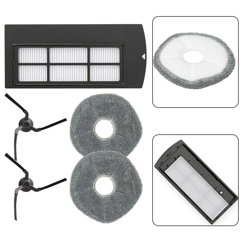Description Picture 3 of itemSide Brush Filter Mop Cloth Pad For Clean X9 Pro Robot Vacuum Cleaner Parts Appliances Household Cleaning Tool Accessories