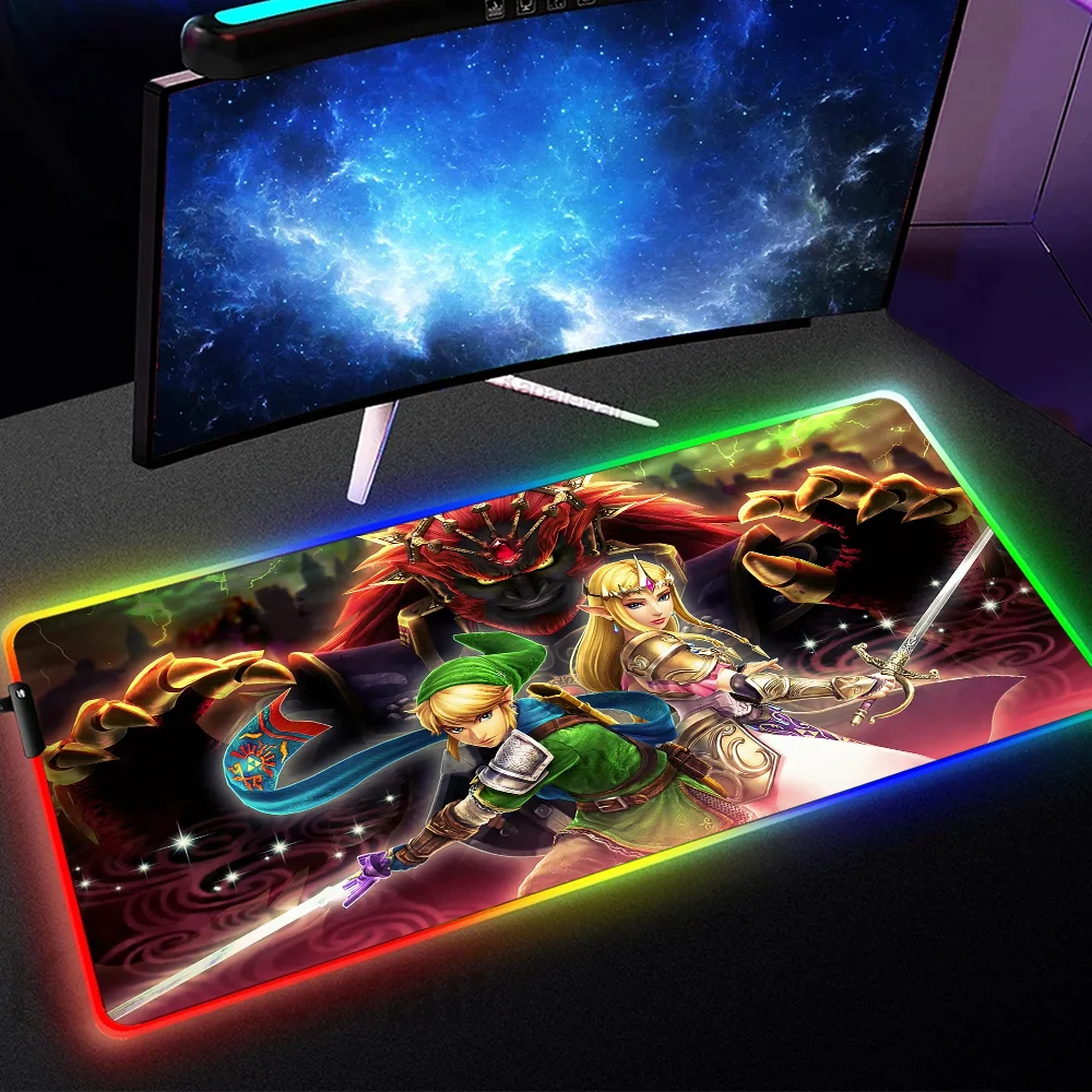 Zeldas Of Legends Mousepad Rgb Mouse Pad Steelseries Laptop Mat Gaming Tastiera Retroilluminata Gamer Girl Table Pad Desktop Mausepad