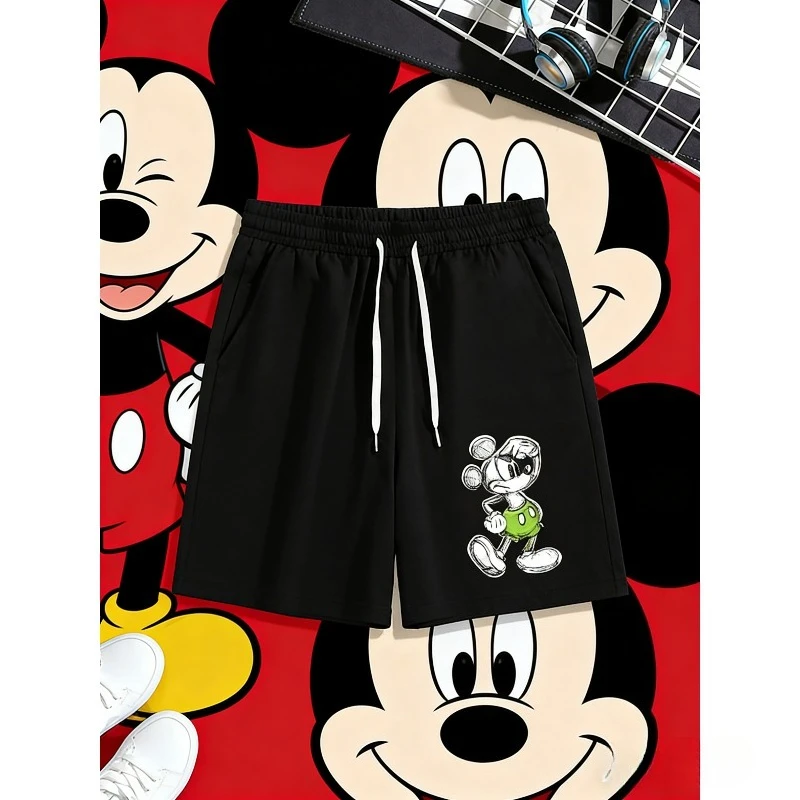 Short Noir Mickey Mouse Cool - Confort & Style Décontracté