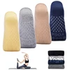 3Pairs Professional Bandage Yoga Socks Non-Slip Backless Pilates Socks Women Sport Ourdoor Fitness Breathable Ballet Dance Socks 3