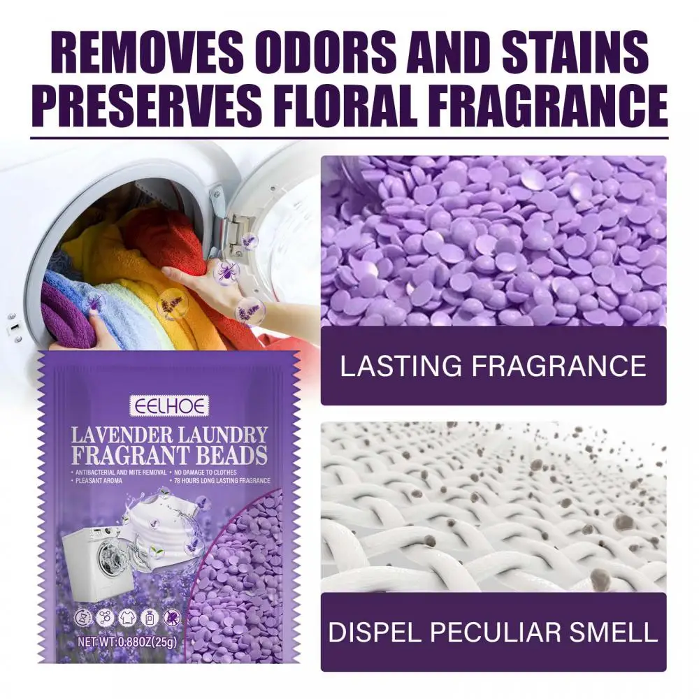 Small Gel Beads Laundry Scent Beads 25g Ball Penetrate Cloth Fibers Cleaning Accessories Lavender laundry scent beads