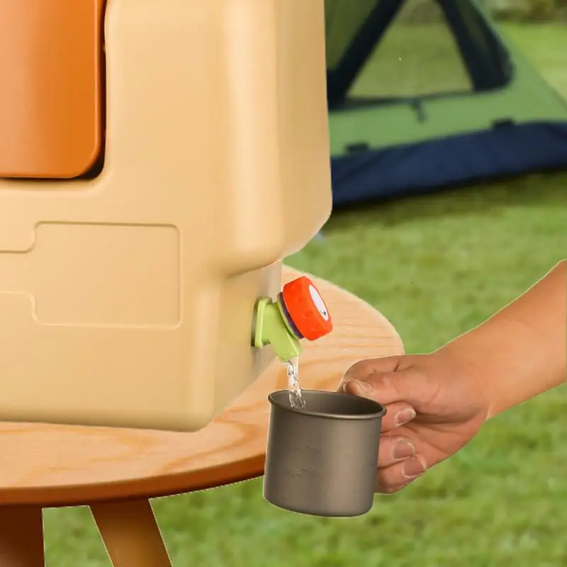 Portable Water Storage Containers Heavy-Duty Water Tank With Spigot And Lotion Dispenser Portable 5 Gallon No Leakage