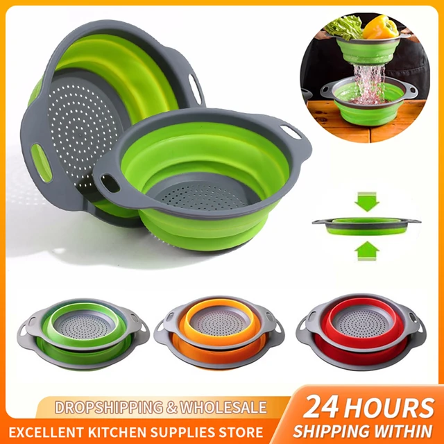 Passoir pliable ronde en silicone - Colichef