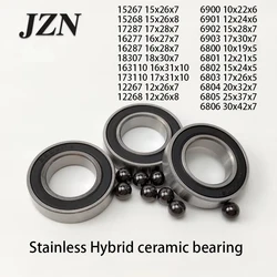 Premium Hybrid Ceramic Bearing for Bicycles - Multiple Size Options Available (Steel Hybrid ABEC - 7)