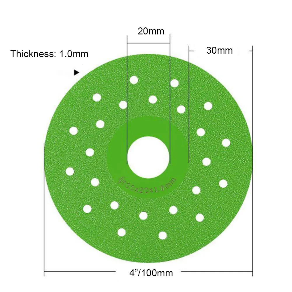 

4 Inch Porcelain Cutting Saw Blade Stone Granite Marble Diamond Disc 100mm Grinder Wheel Vacuum Brazed Quartz Tile Cutting Tool