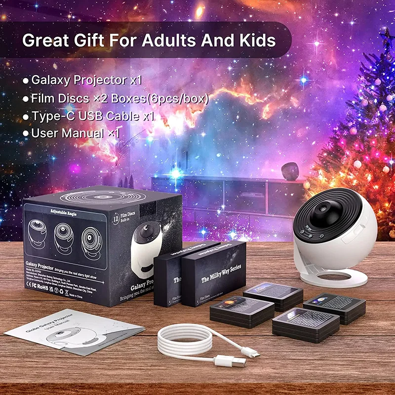 Planetarium Star Projector Galaxy Globe Projector 13 Films to Fulfill Fantasies of the Stars Ultimate Romance for the Bedroom 5