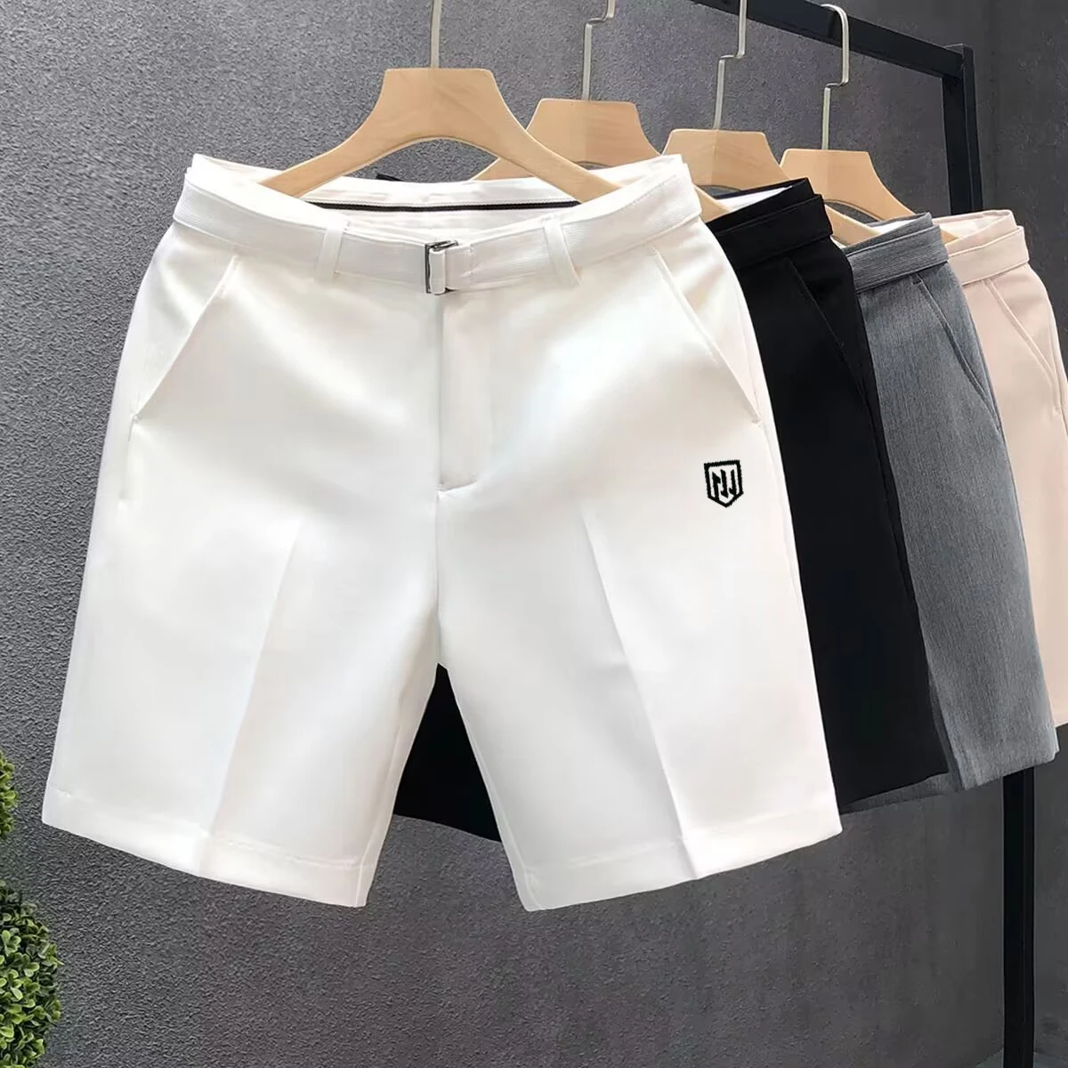 Sports Shorts Men Woven Trousers Men's slim casual pants Men's casual shorts brand embroidery Golf sports pants ball suit
