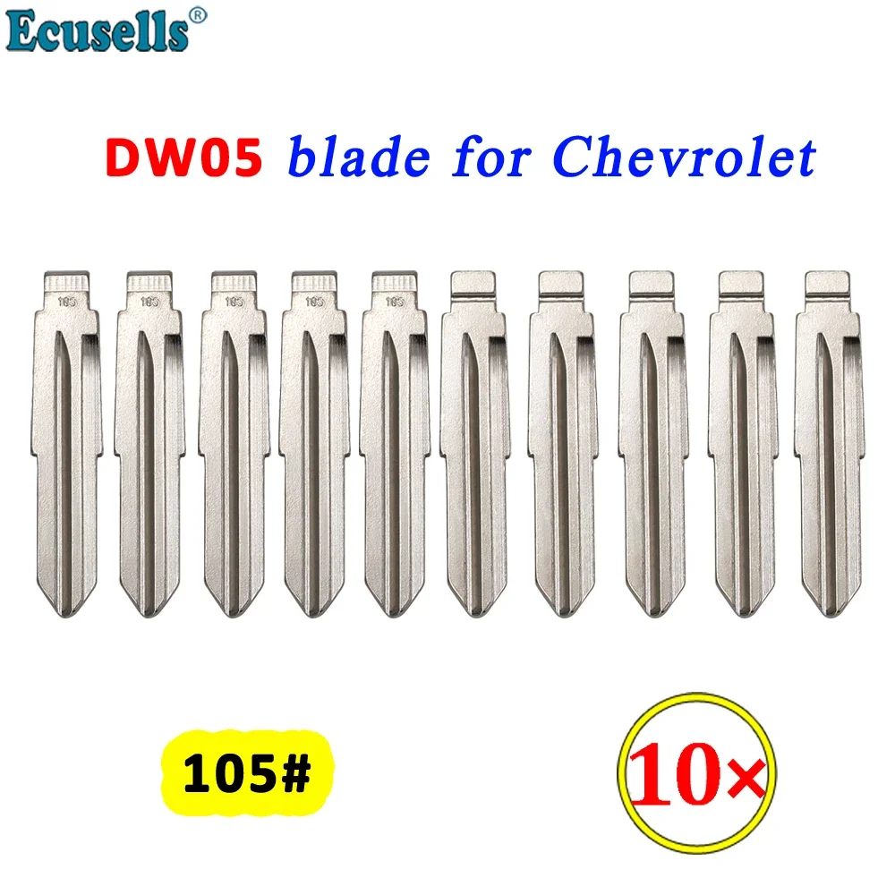 

Лезвие для ключа Chevrolet Captiva Epica, откидной ключ без надписей, № 105, профиль ключа для дистанционного управления KD/Xhorse/JYGC, 10 шт./партия
