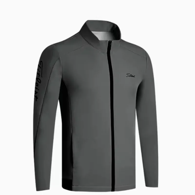 Waterproof Sunscreen Jacket Men Bomber Jackets Golf Clothing Sportswear Windcheater Men's Autumn and Winter Outdoor Breathable Long Sleeves Sport Casual Golf Jacket