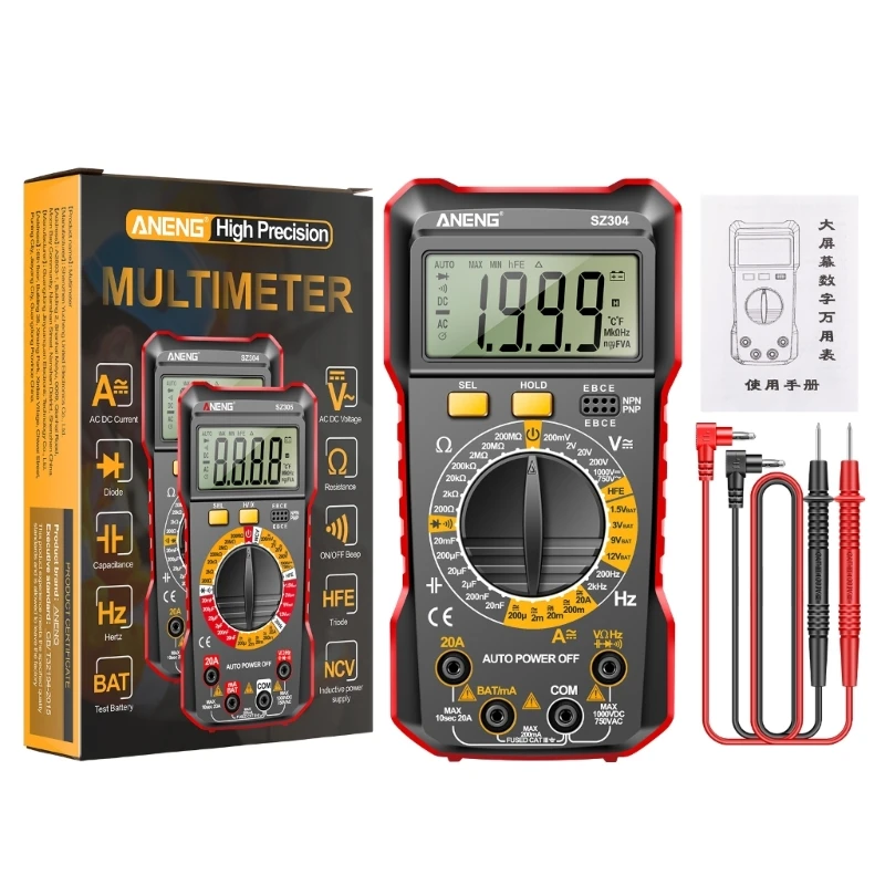 

Non-Contact Tester with 620V 4000Count Display Automatic Tester Dropship