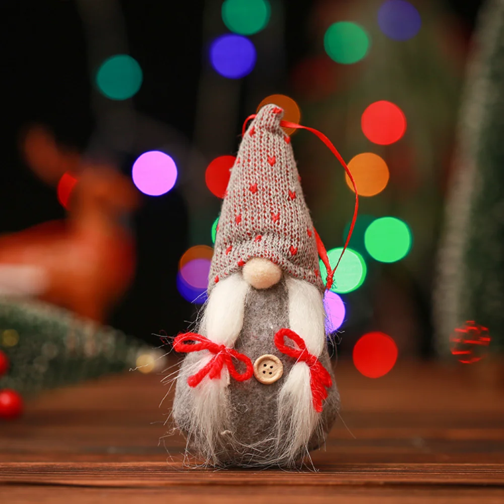 Christmas decorations christmas deco xmas mini gnome faceless girl forest doll pendant merry christmas natal noel tree decor navidad