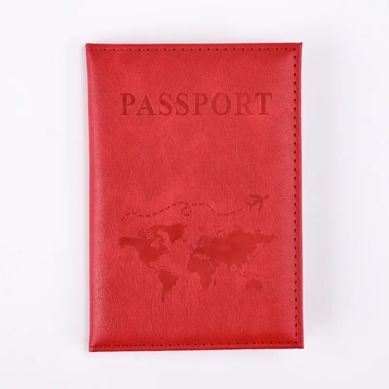 1/2/5 pièces Porte-passeport en PU t multicolore avec carte