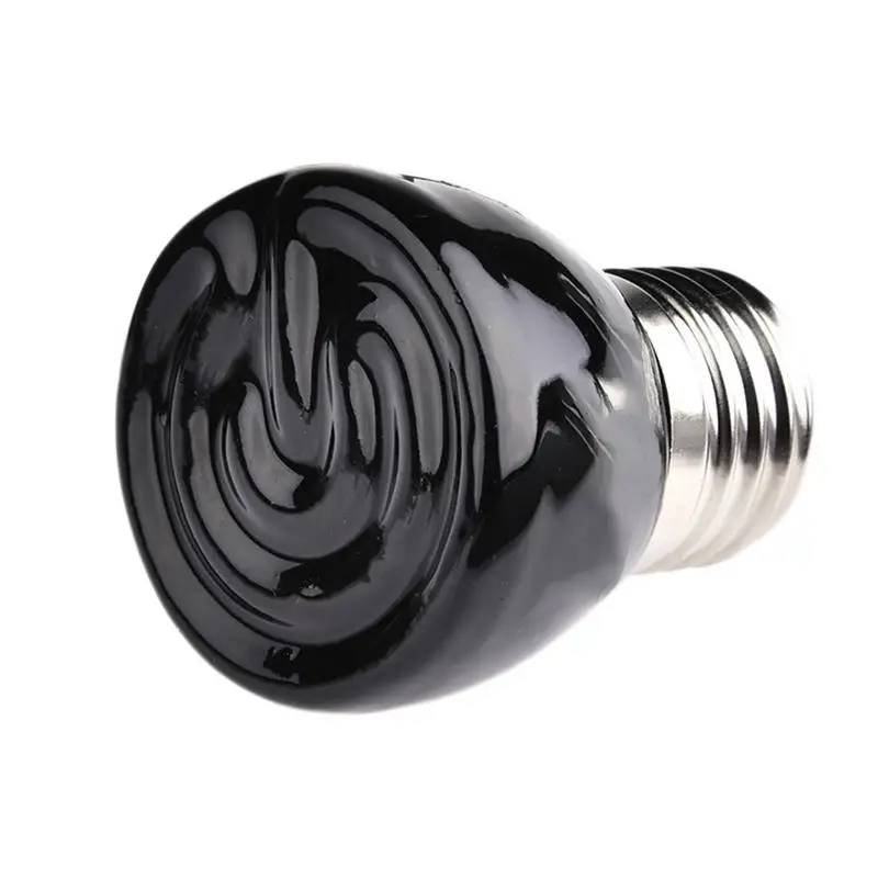 E27 Far Infrared Ceramic Pet Heating Lamp Tortoise Spider Reptiles Box Heater Warmer Heat Bulb 25W50W75W100W