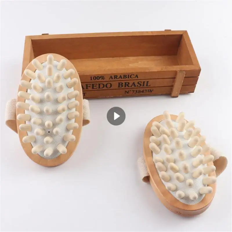 

Skin And Body Natural Brushes Ready To Use At Any Time Massage And Relaxation Lotus Wood Material Shower Massagers Massagers