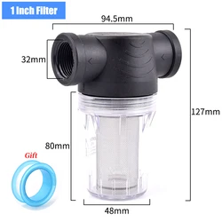 Universal Garden Watering Impurity Prefilter and Strainer - 250Mesh (1 Inch)