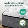 10 Inch True Support Hybrid Mattress,Queen, Fiberglass Free, Medium Feel, Motion Isolation, Certified Safe Foams Fabric matress 4