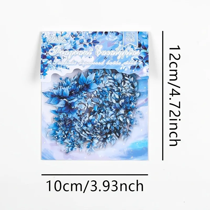 20/120 Stück Pflanzen Blumen Blatt PET Aufkleber Pack Scrapbooking Collage Junk Journal Planer Hand Konto Dekor Briefpapier Aufkleber – Detail 11