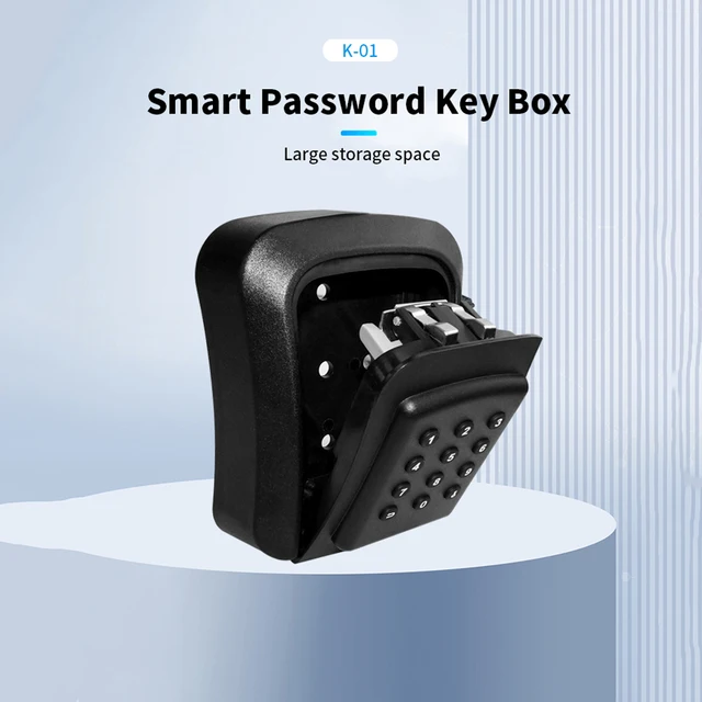 TTlock/Tuya Smart Key Storage Lock Box IPX5 Waterproof Dynamic Password Key Safes Alloy BOX Bluetooth Remote Control Safe Box 3