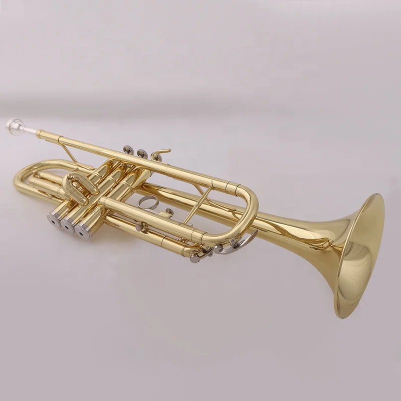 Factory Price JinBao TR-300 Yellow Brass Bb Key Standard Practice Trumpet