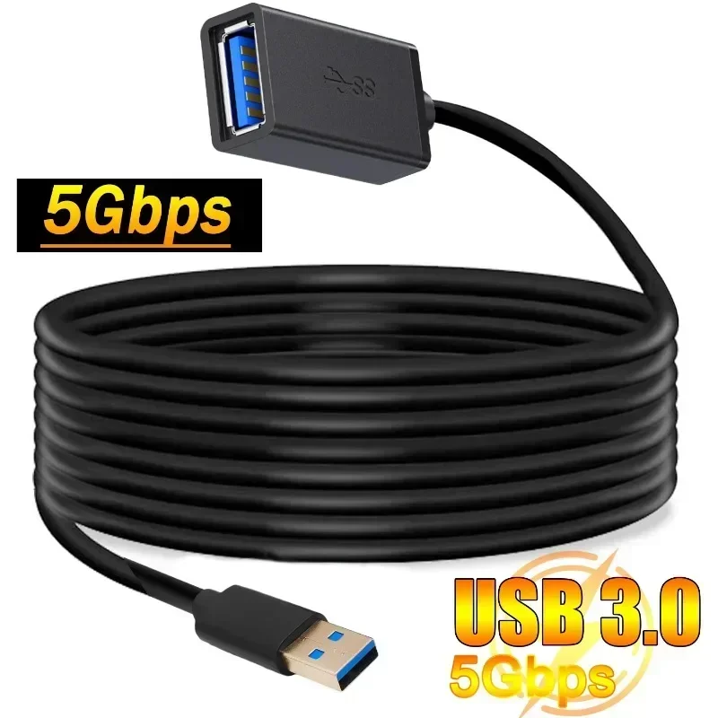 

USB 3.0 Extension Cable Type A Male To Female 3/2/1.8/1.5m Extension Cord for USB Keyboard Mouse Flash Drive Hard Drive Printer