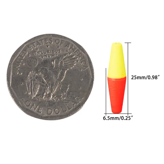 OriGlam Lot De 15 Flotteurs De Pêche, Flotteurs Verticaux, Flotteurs De Pêche, Flotteurs De Pêche, Tailles Assorties Pour La Plupart Des Types De Pêche à La Ligne