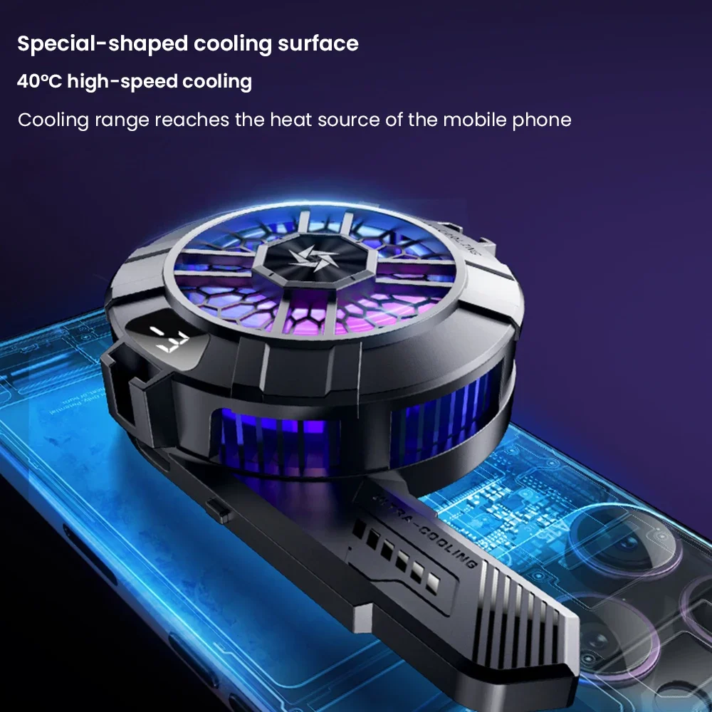 휴대 전화 반도체 쿨러 6 IOS 안드로이드 SL33 백 클립 자기 방열판 용 모양의 반도체 냉각 팬 라디에이터