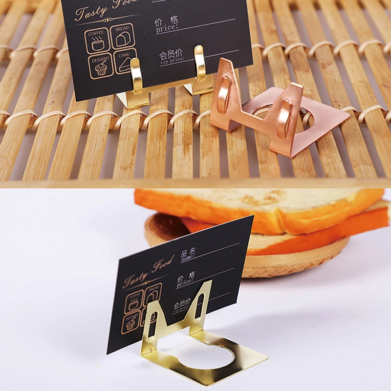 

Pop Metal Stainless Steel Price Tag Paper Name Card Display Clips Holder H55mm Retail Shop Promotions Sign Clip Label Snap