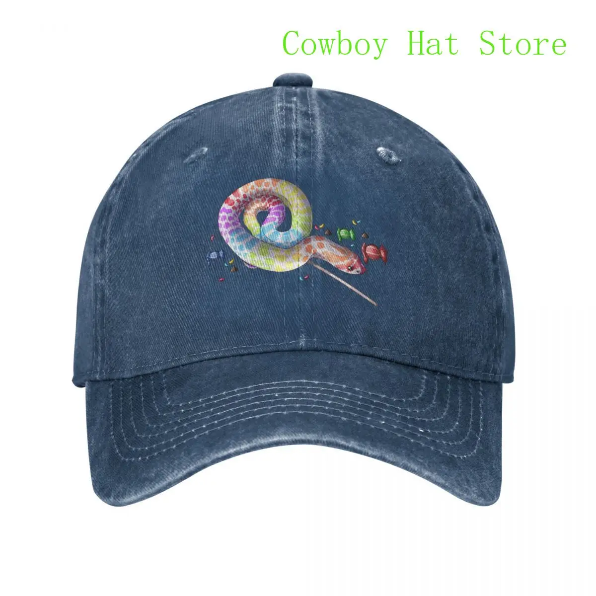 

Best Hognose Snake Candy Design Baseball Cap Beach Designer Hat Men Hat Women'S