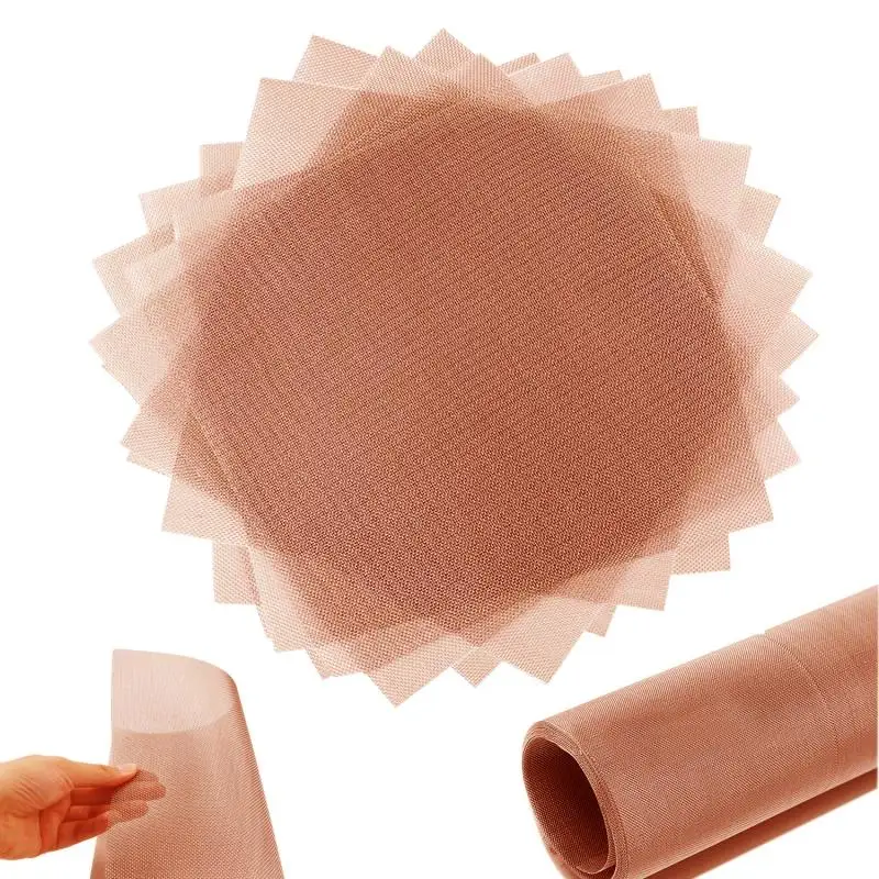 Copper Mesh 1pcs 10-200 Mesh Shielding Fabric Filter Copper Screen Dry Sift Screens Signal Screen Net metal screen copper copper mesh screen