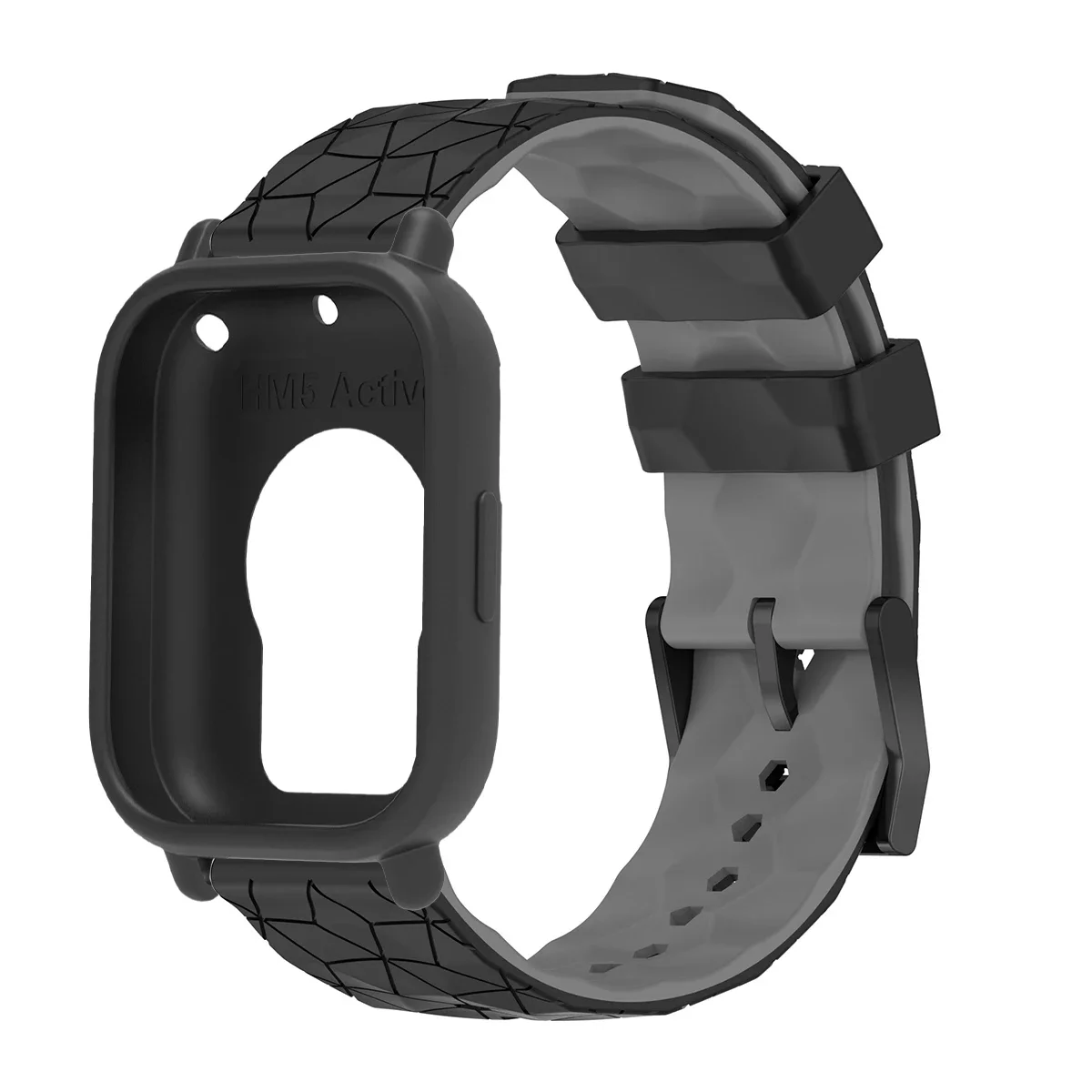 Enhanced Silicone Replacement Bracelet with Protective Shell Covers