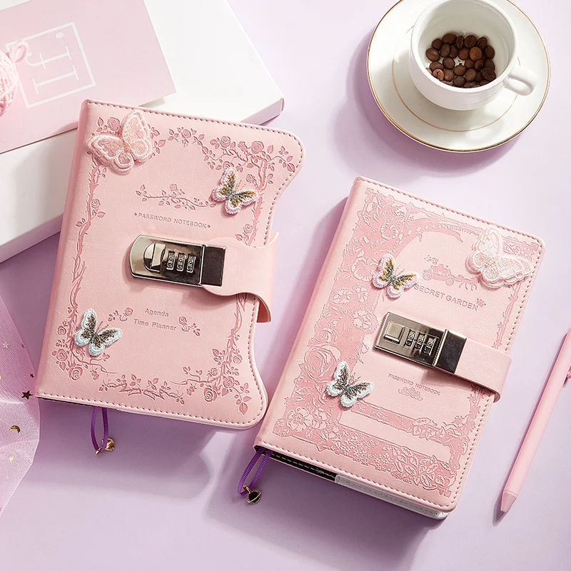 Diario Con Lucchetto A Cuore - 192 Pagine, Chiave Inclusa, Taccuino Segreto Per Ragazze, Design Rosa Arcobaleno - Foto 5