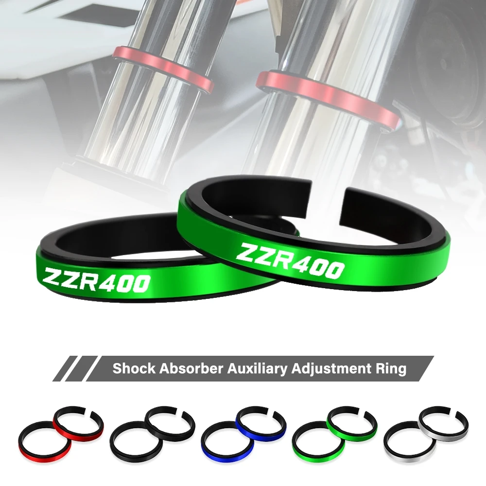 

30-50mm ZZR400 Motorcycle Shock Absorber Auxiliary Adjustment Rubber Ring CNC Accessories FOR KAWASAKI ZZR-400 ZZR 400 1993-2007