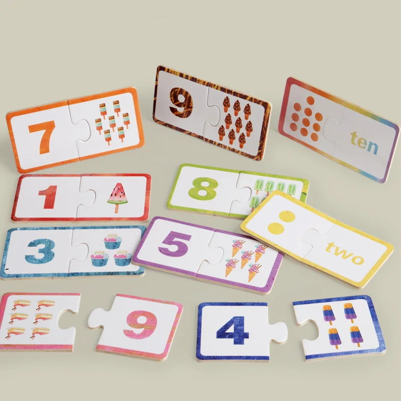 Wooden Number Puzzle Toy 3