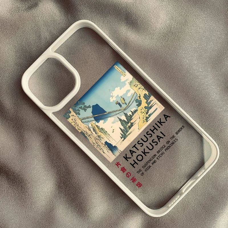 Japan Series Aesthetic Scenery Transparent Phone Case Cover