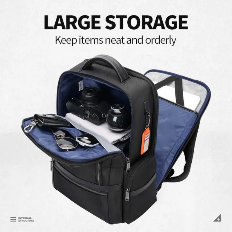 BOPAI Wholesale Bopai Back Pack Bag Nylon High Capacity Travel Usb Charging Anti Theft 15.6 Inches Laptop Waterproof Business Ba 5