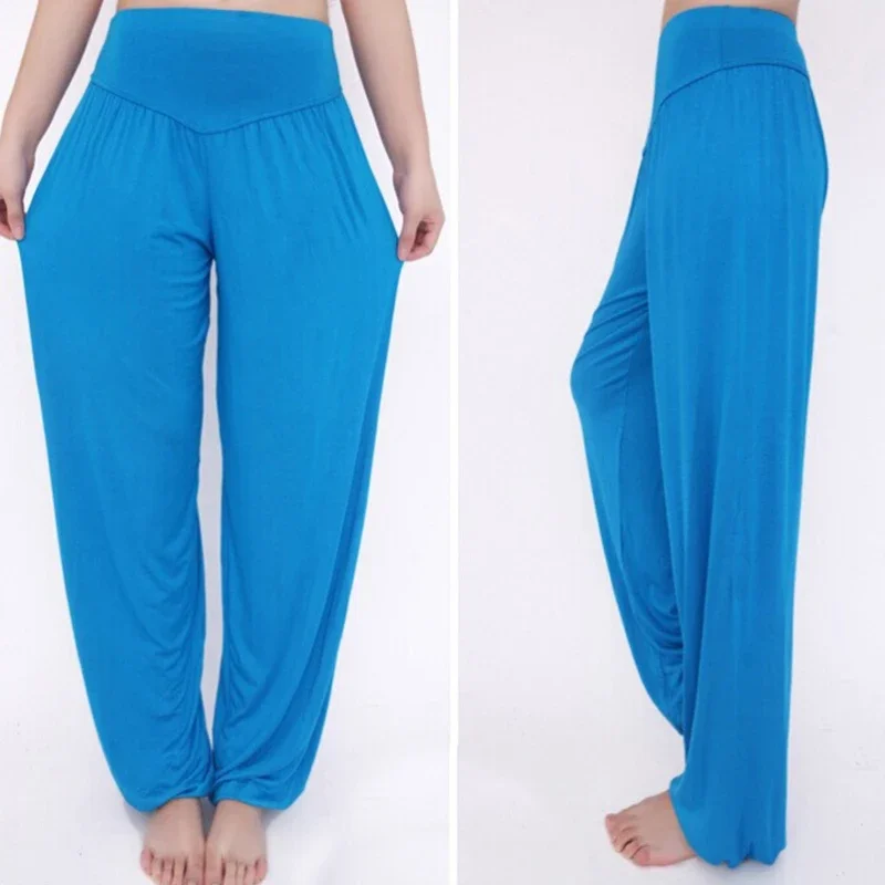 Pantaloni Harem Donna Cegerne - Yoga Pilates, Vita Alta, Modal Morbido, Elastici
