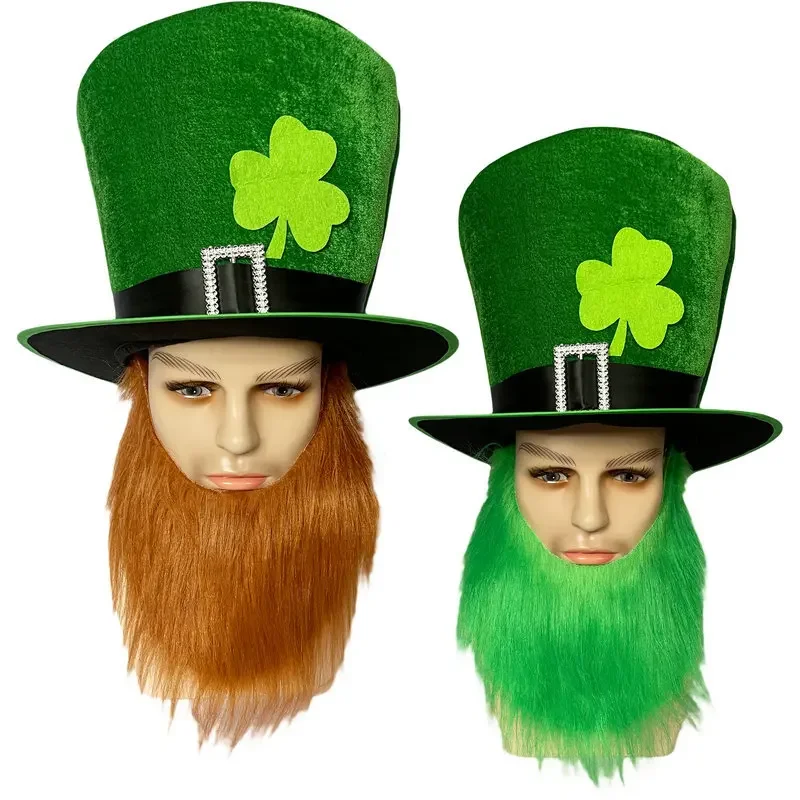 Irish Hat High Cap Beard Dressing St Patricks Day Irish Gift Traditional Celebration