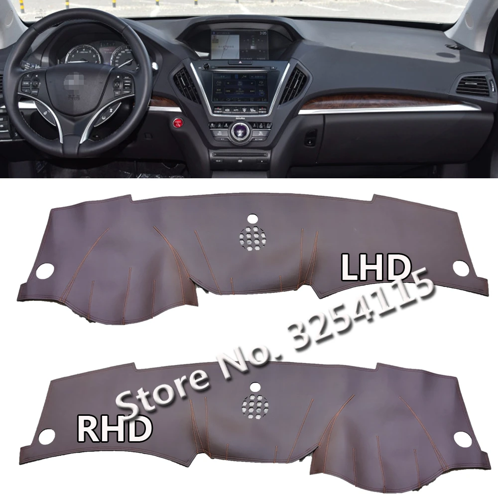Leather Dashmat Dashboard Cover Pad Dash Mat Carpet Car Accessories For