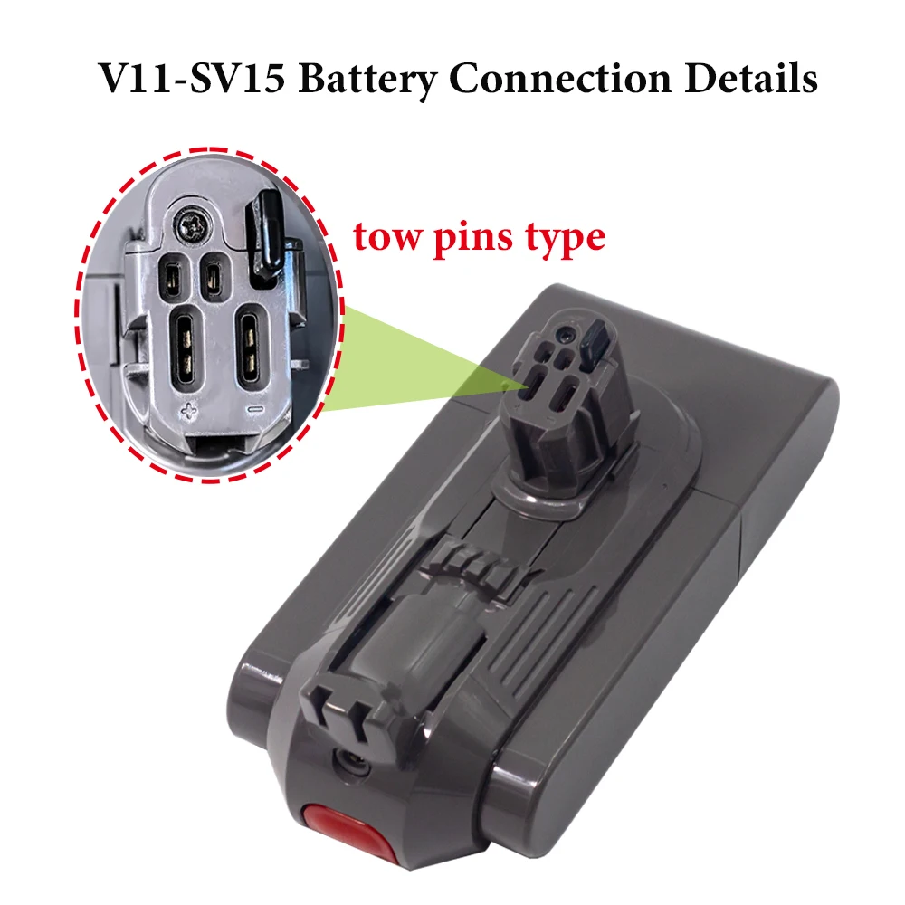 Battery for Dyson V12 Detect Slim Cordless V11 Absolute Extra V11